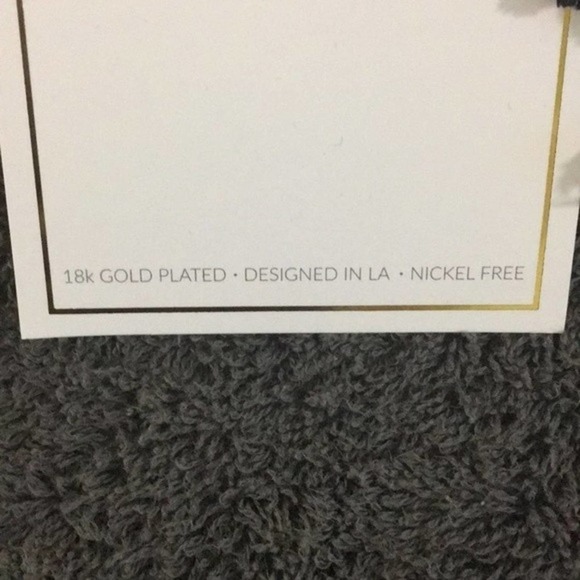 Ettika Daydreamer Black Gold Tassel Earrings Gold Nickel Free Revolve - Picture 4 of 4